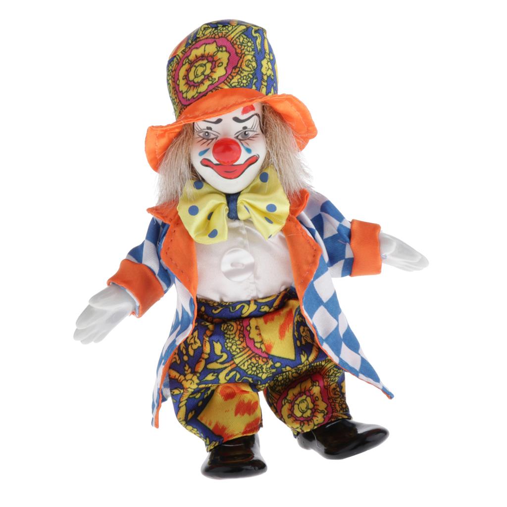 Vintage Collectible Clowns - Boneka Badut Jester Porselen Keramik Koleksi