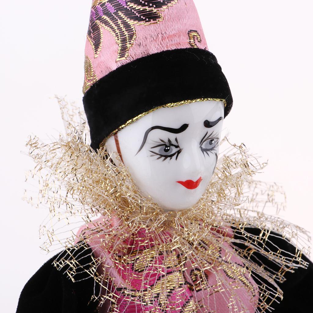 Vintage Collectible Clowns - Boneka Badut Porselen 22cm Koleksi Miniatur