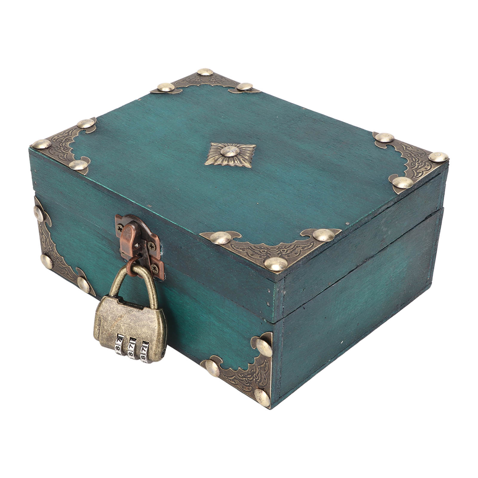 Vintage Items Collection - Kotak Penyimpanan Perhiasan Kayu dengan Kunci