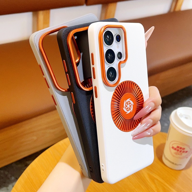 Camera Leather Case - Casing Magnetik MagSafe untuk Samsung Galaxy