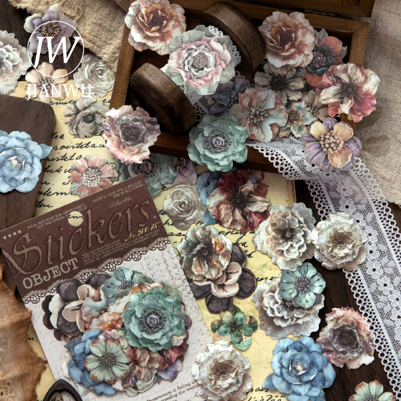Vintage Items Collection - JIANWU Koleksi Seri Barang Kecil Stiker