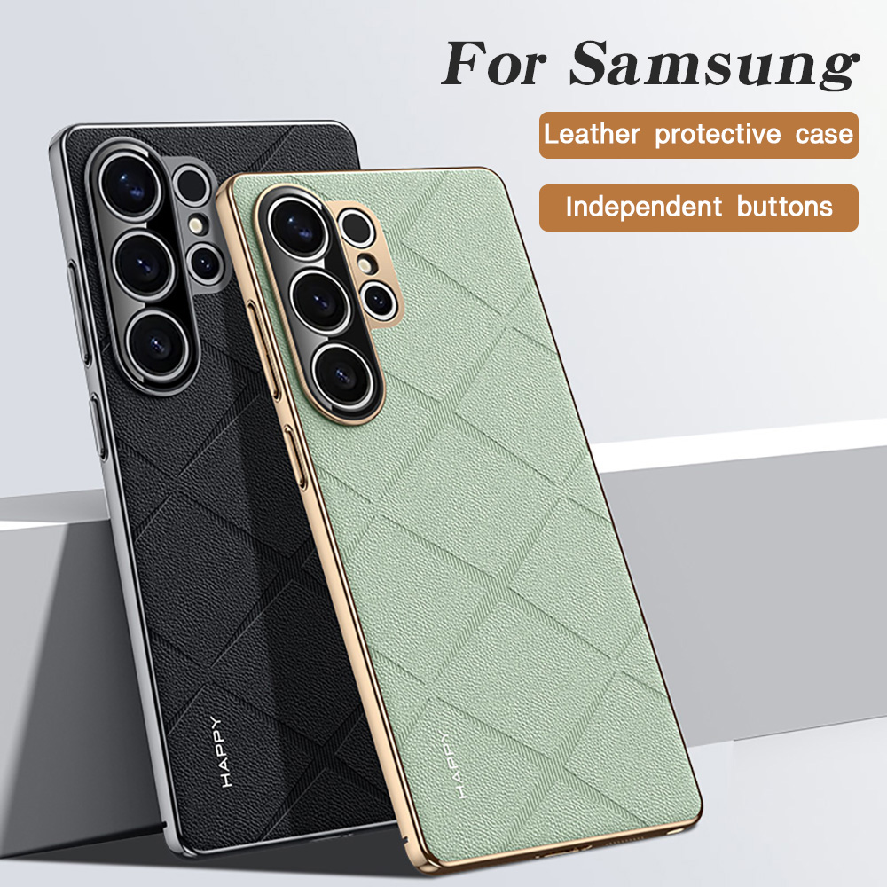 Camera Leather Case - Pelindung Kulit untuk Samsung S25 Ultra