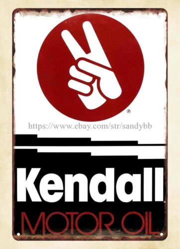 Vintage Collectible Stores - Papan tanda kaleng logam Kendall Motor