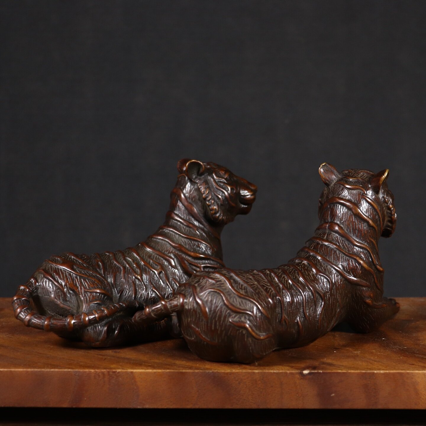 Vintage Collectible Stores - Patung Harimau Tembaga Antik Feng Shui
