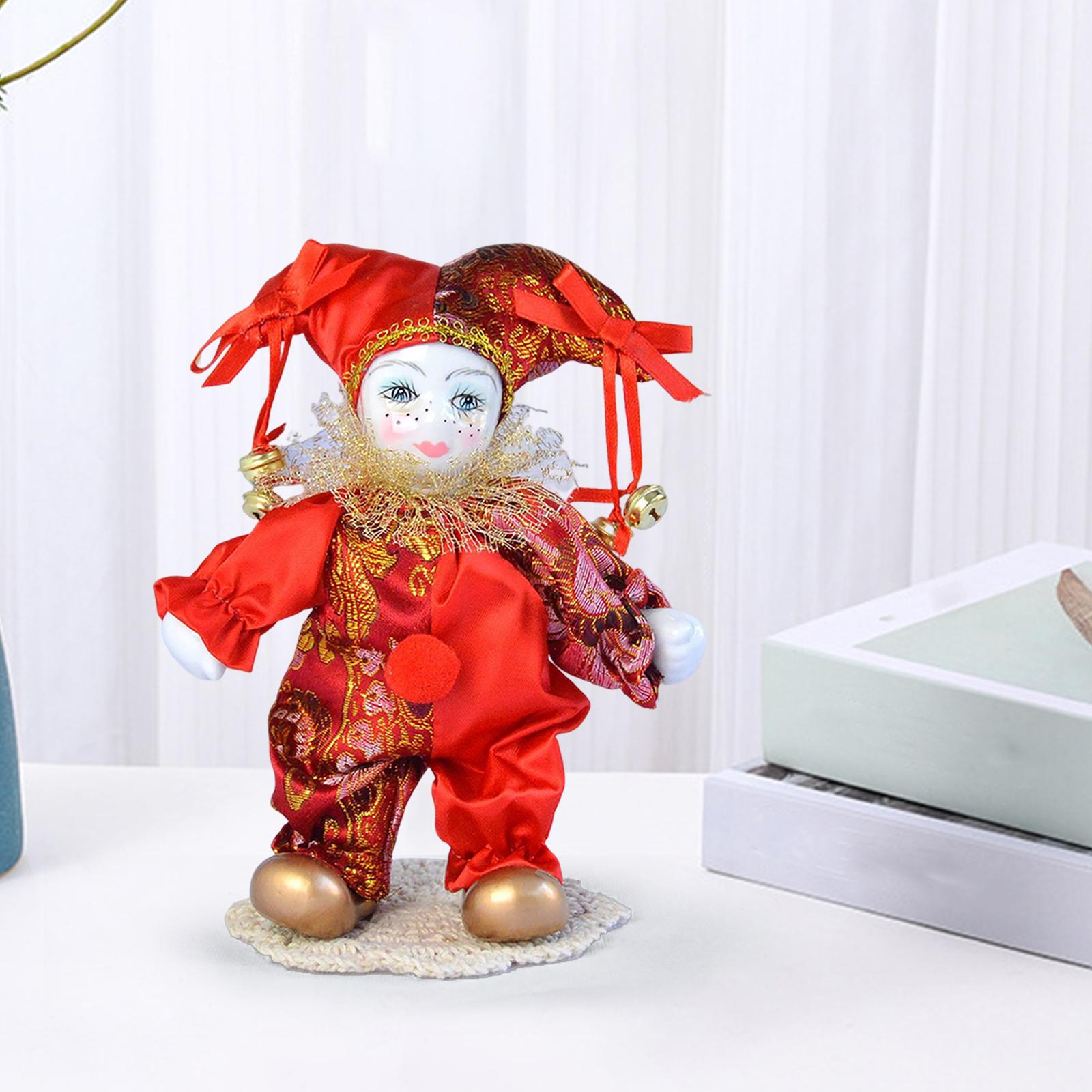 Vintage Collectible Clowns - Boneka Badut 7 inci, Boneka Antik