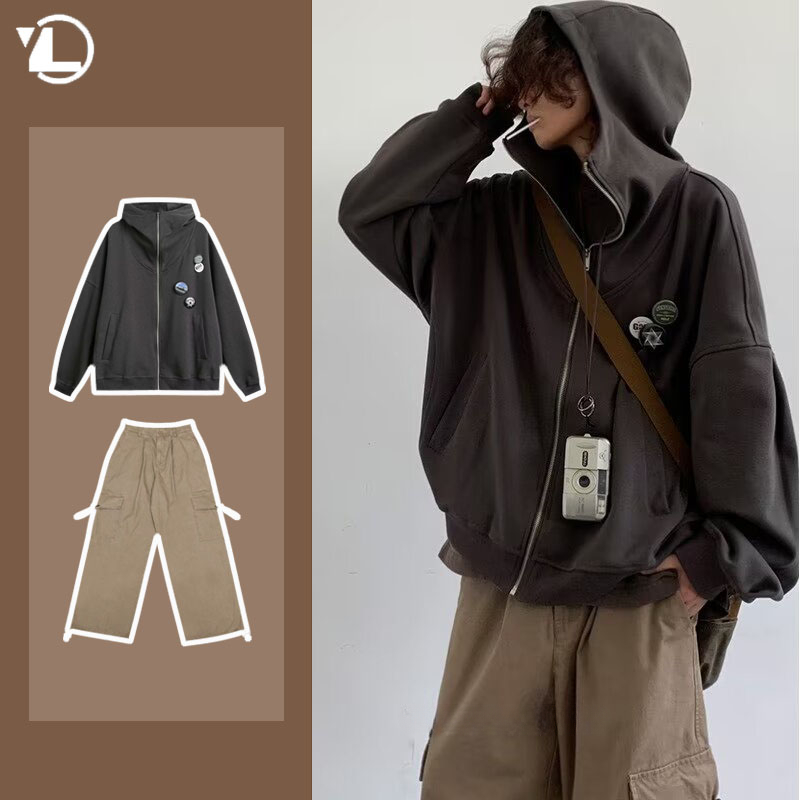 Setelan jaket Hoodie ritsletin - Vintage Zip Hoodie ulasan dan harga