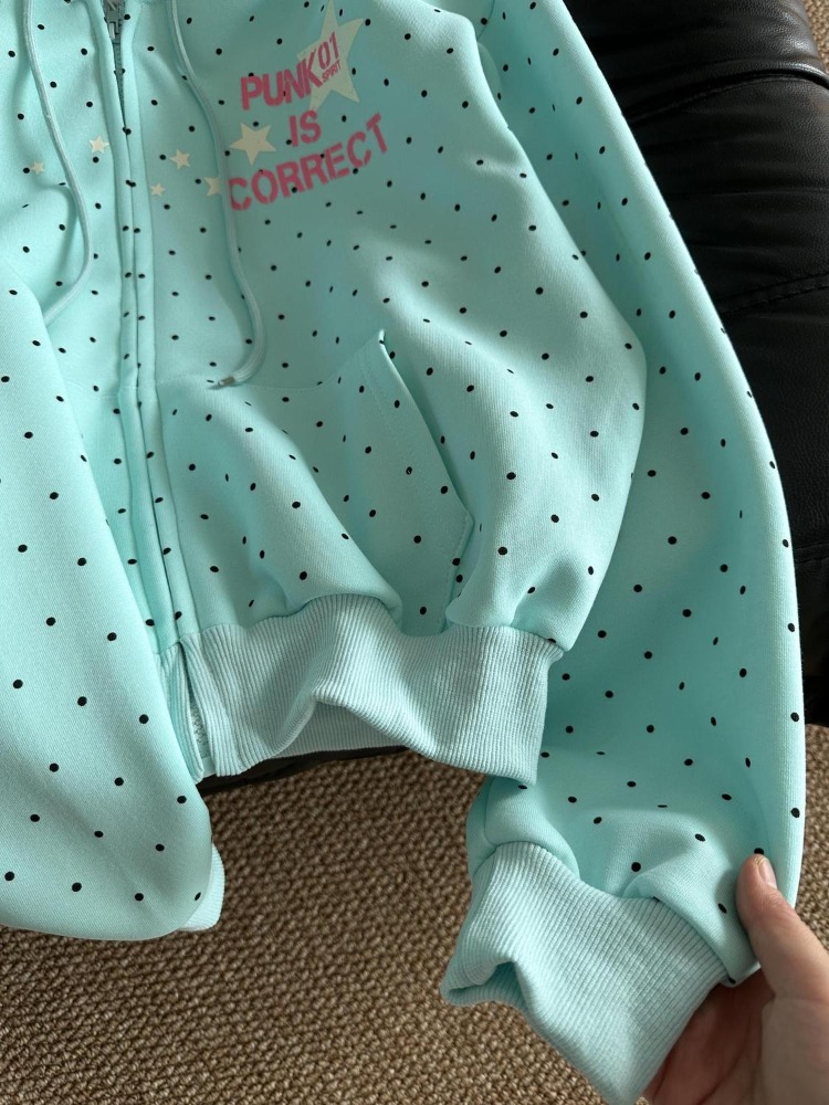 Y2k Mode Musim Semi Baru Gaya  - Vintage Zip Hoodie ulasan dan harga