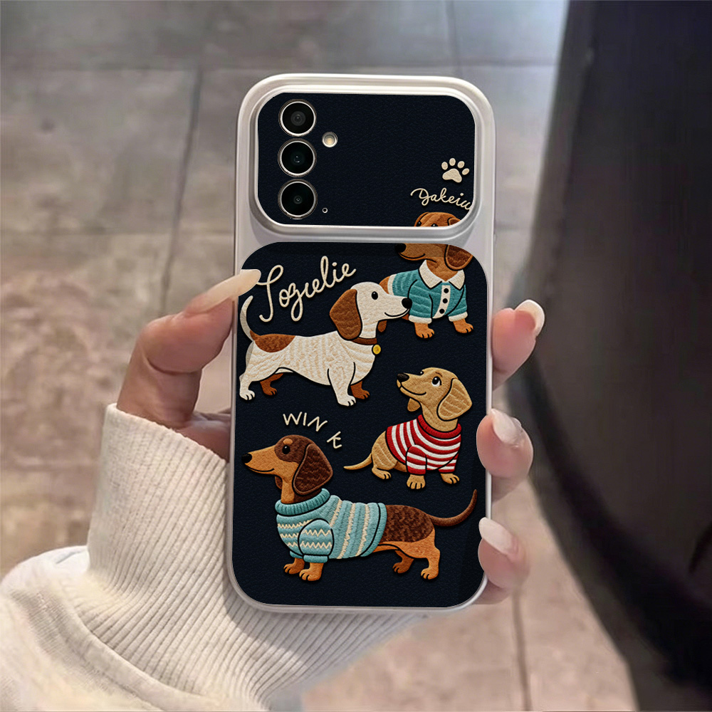 Casing Kulit Motif Anjing Kart - Camera Leather Case ulasan dan harga