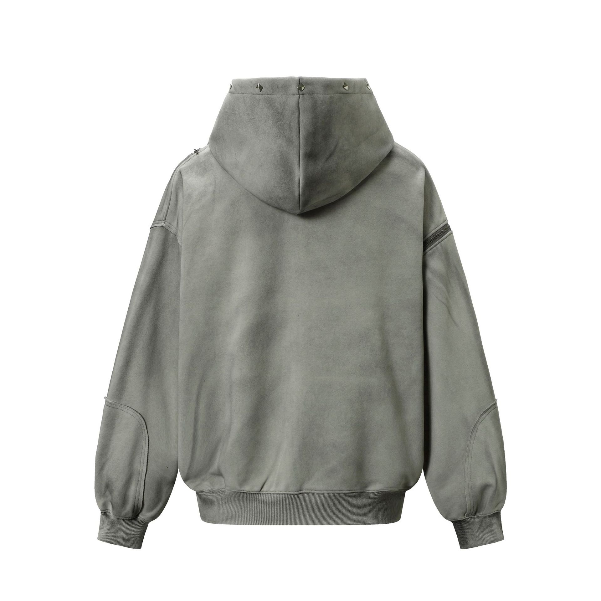 Jaket bertudung Vintage pria 2 - Vintage Zip Hoodie ulasan dan harga