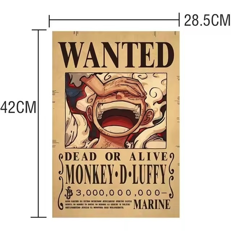 Poster Anime One Piece Bounty  - Vintage Collectible Dolls ulasan dan harga