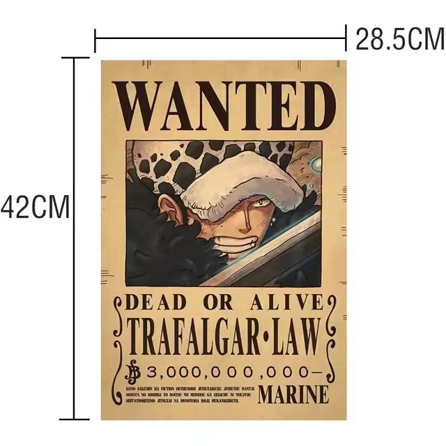 Poster Anime One Piece Bounty  - Vintage Collectible Dolls ulasan dan harga