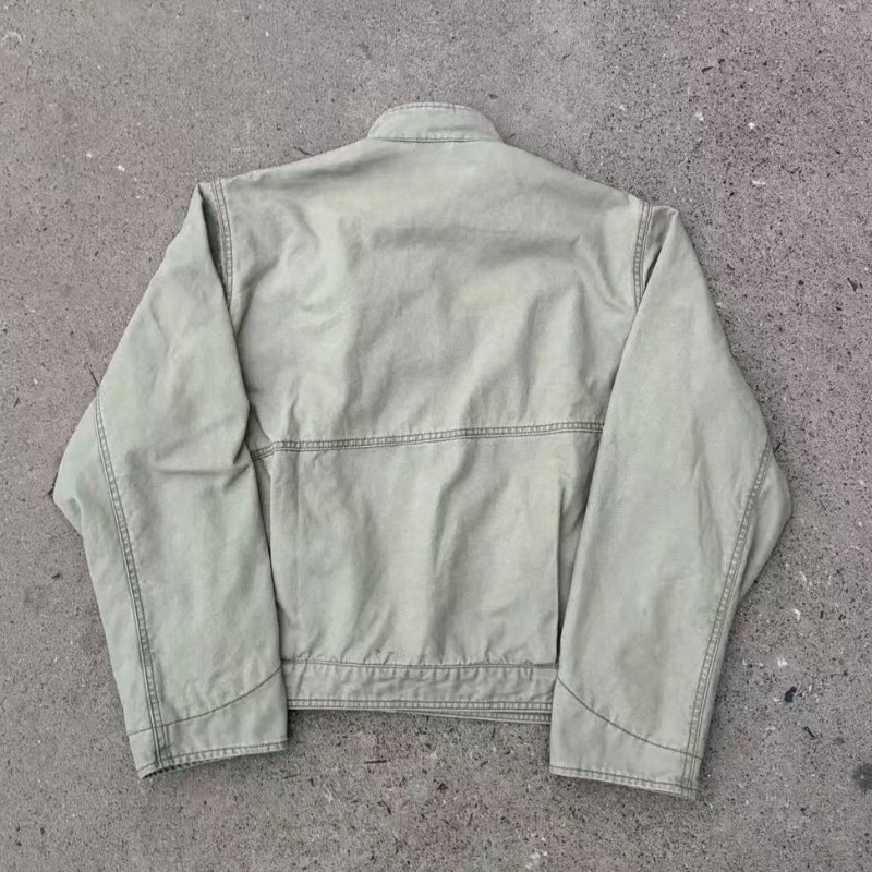 Sweatshirt Berkerah Tinggi Ber - Vintage Zip Hoodie ulasan dan harga