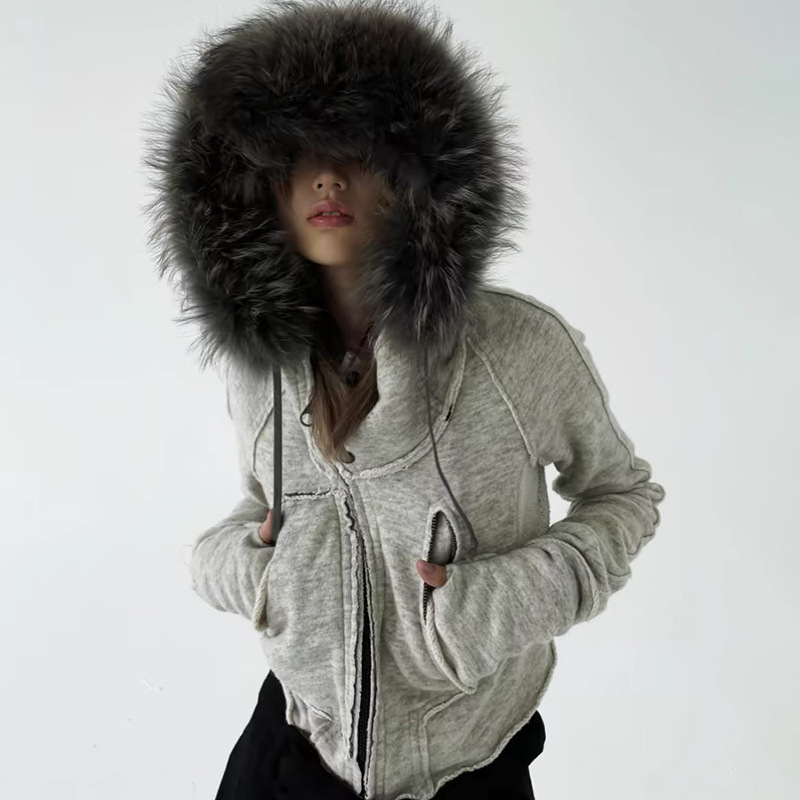 Fashion Vintage Zip Up wanita, - Vintage Zip Hoodie ulasan dan harga