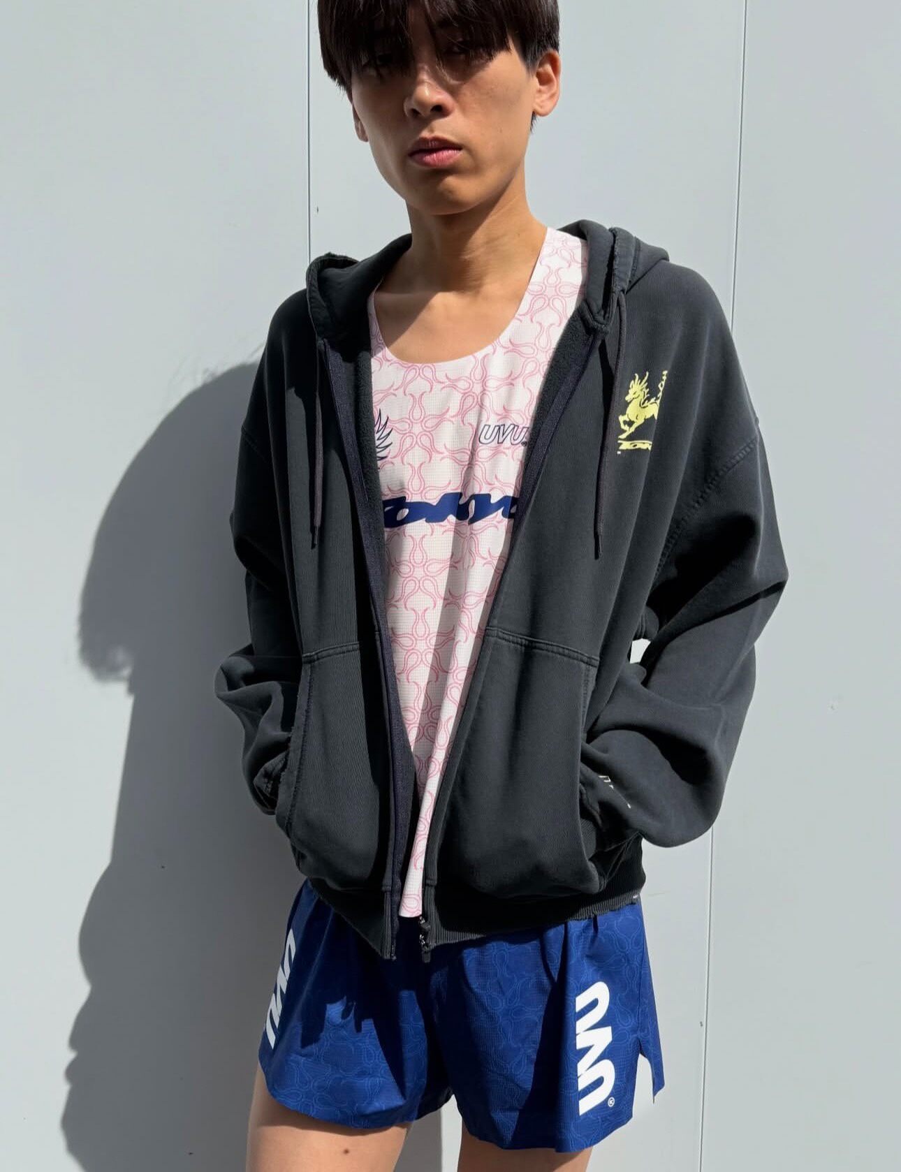 UVU TOKYO’26 Limited Washed Zi - Vintage Zip Hoodie ulasan dan harga