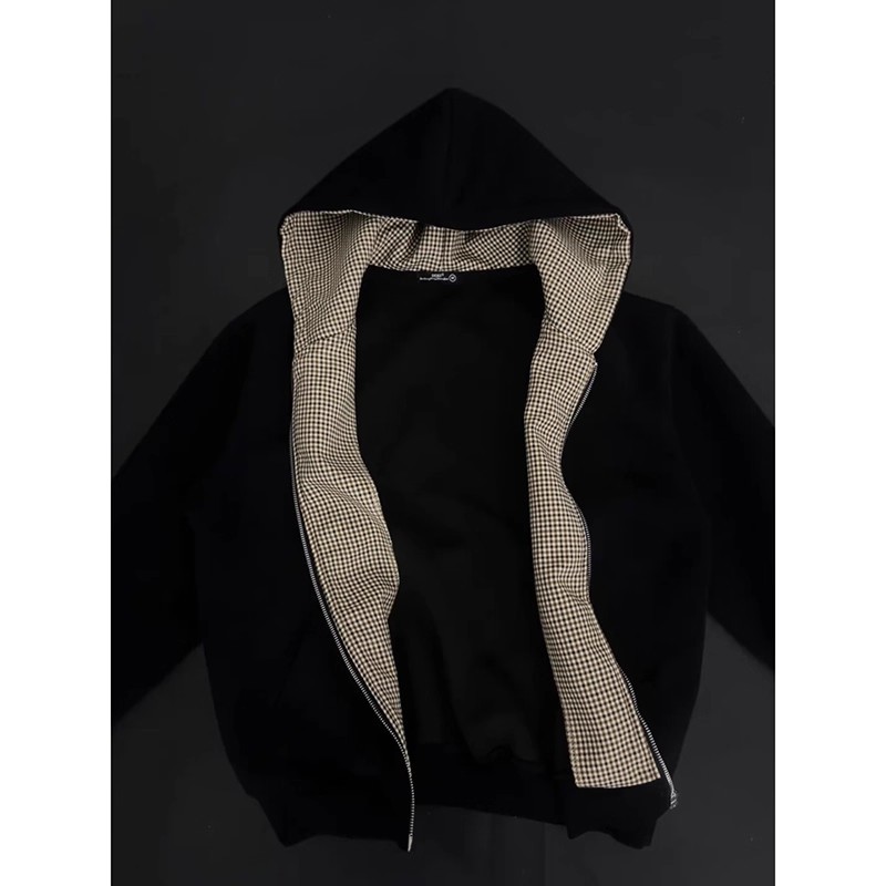QICHE 2026 Jaket Hoodie Pria G - Vintage Zip Hoodie ulasan dan harga